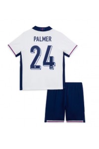 Engeland Cole Palmer #24 Babytruitje Thuis tenue Kind EK 2024 Korte Mouw (+ Korte broeken)